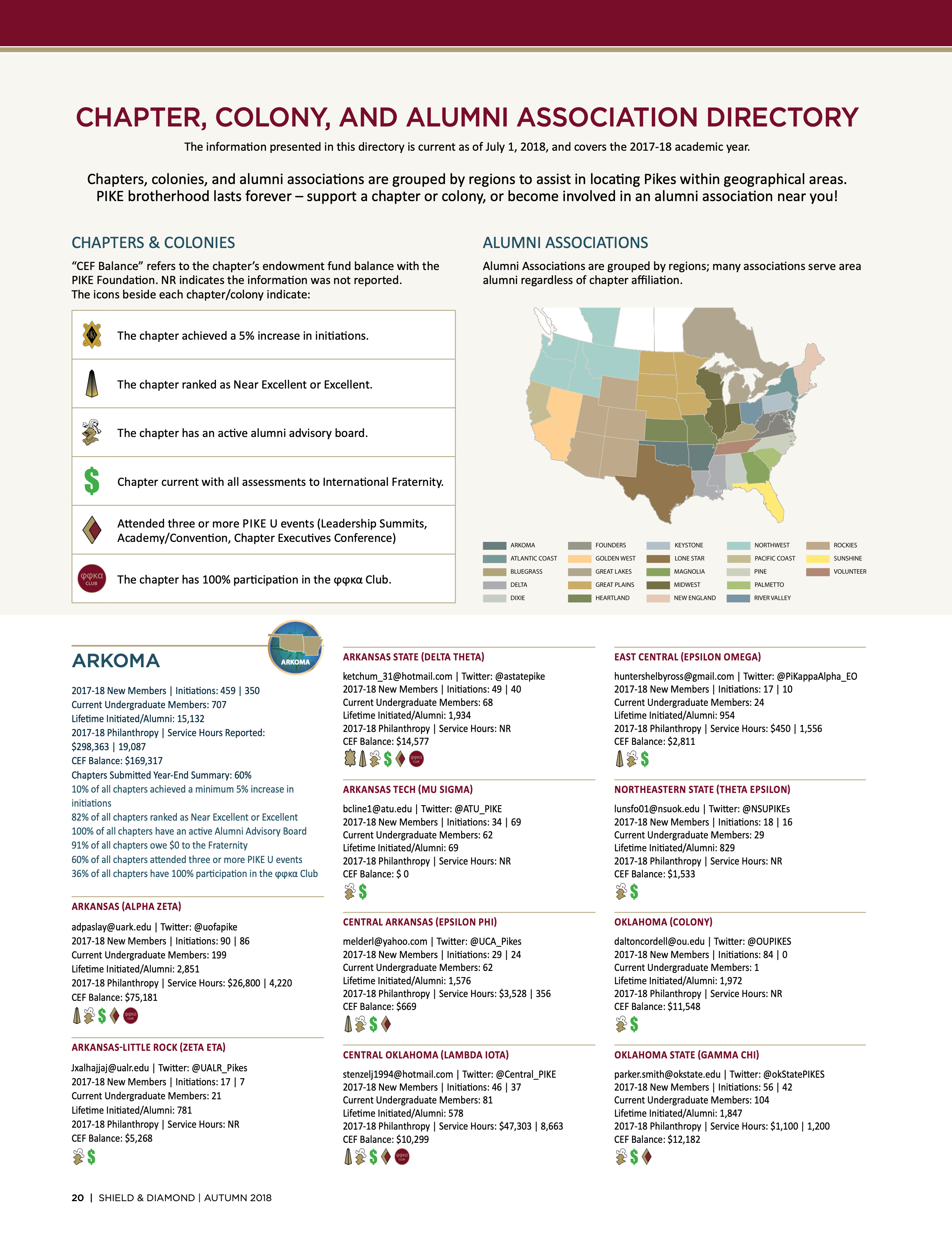 Chapter, Colony, and Alumni Association Directory